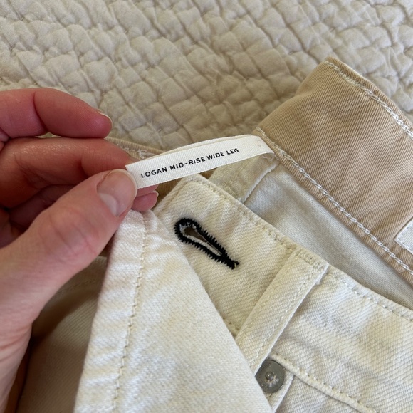 Rag & Bone Logan Wide Leg Jeans in Bone 27 - Picture 7 of 7